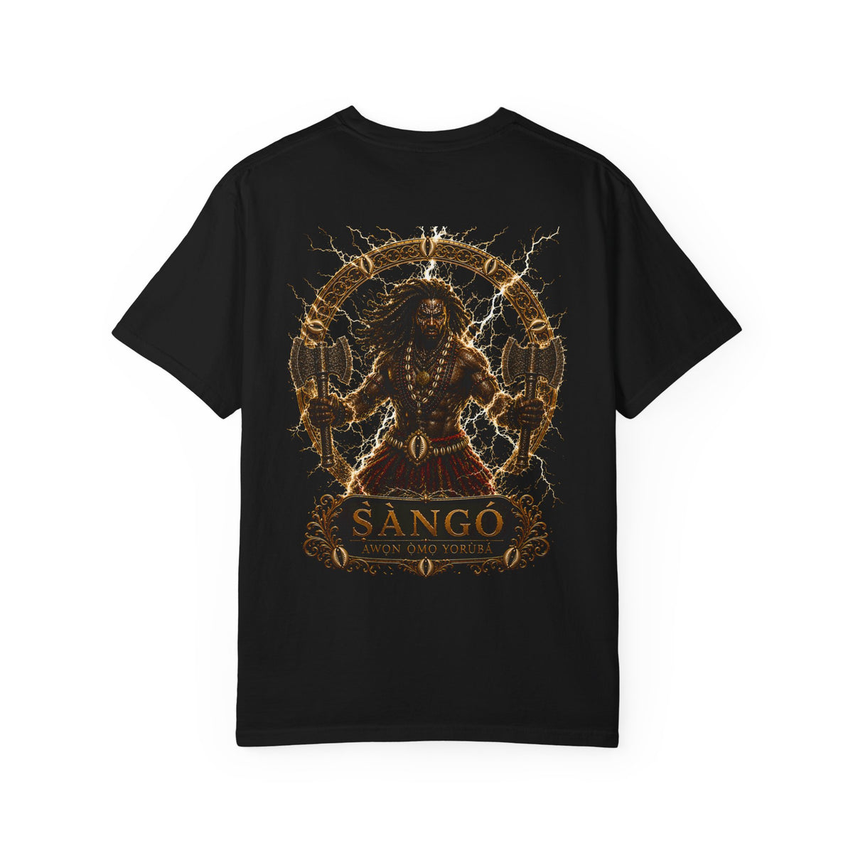 ṢÀNGÓ — T-Shirt | Yorùbá Ìṣẹ̀ṣe Collection Black 2