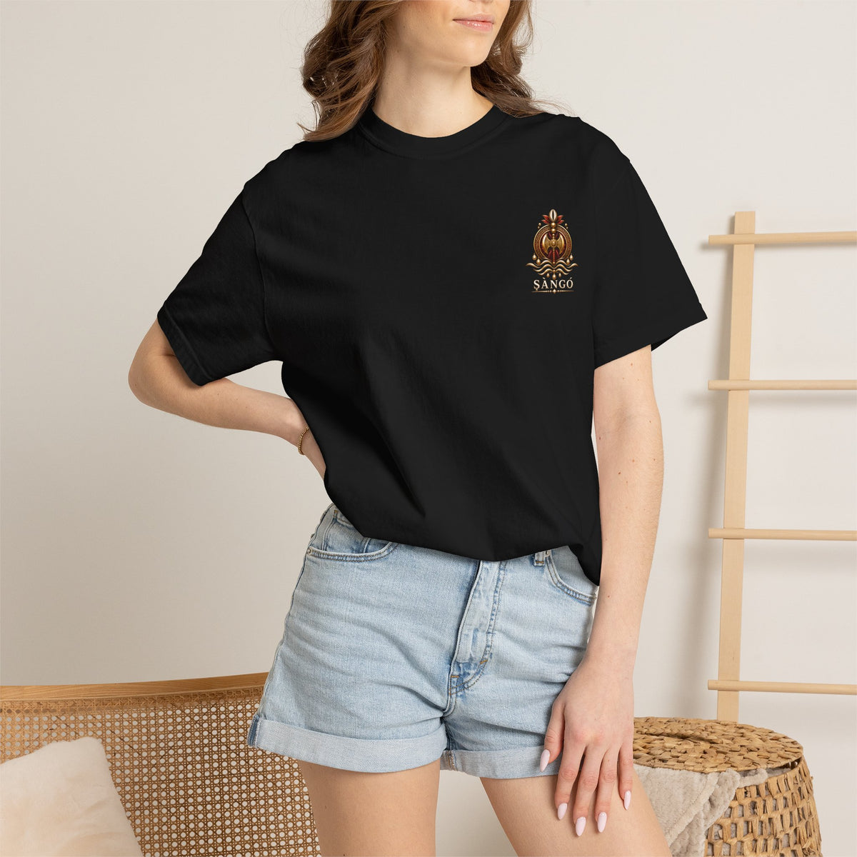 ṢÀNGÓ — T-Shirt | Yorùbá Ìṣẹ̀ṣe Collection 1 Black