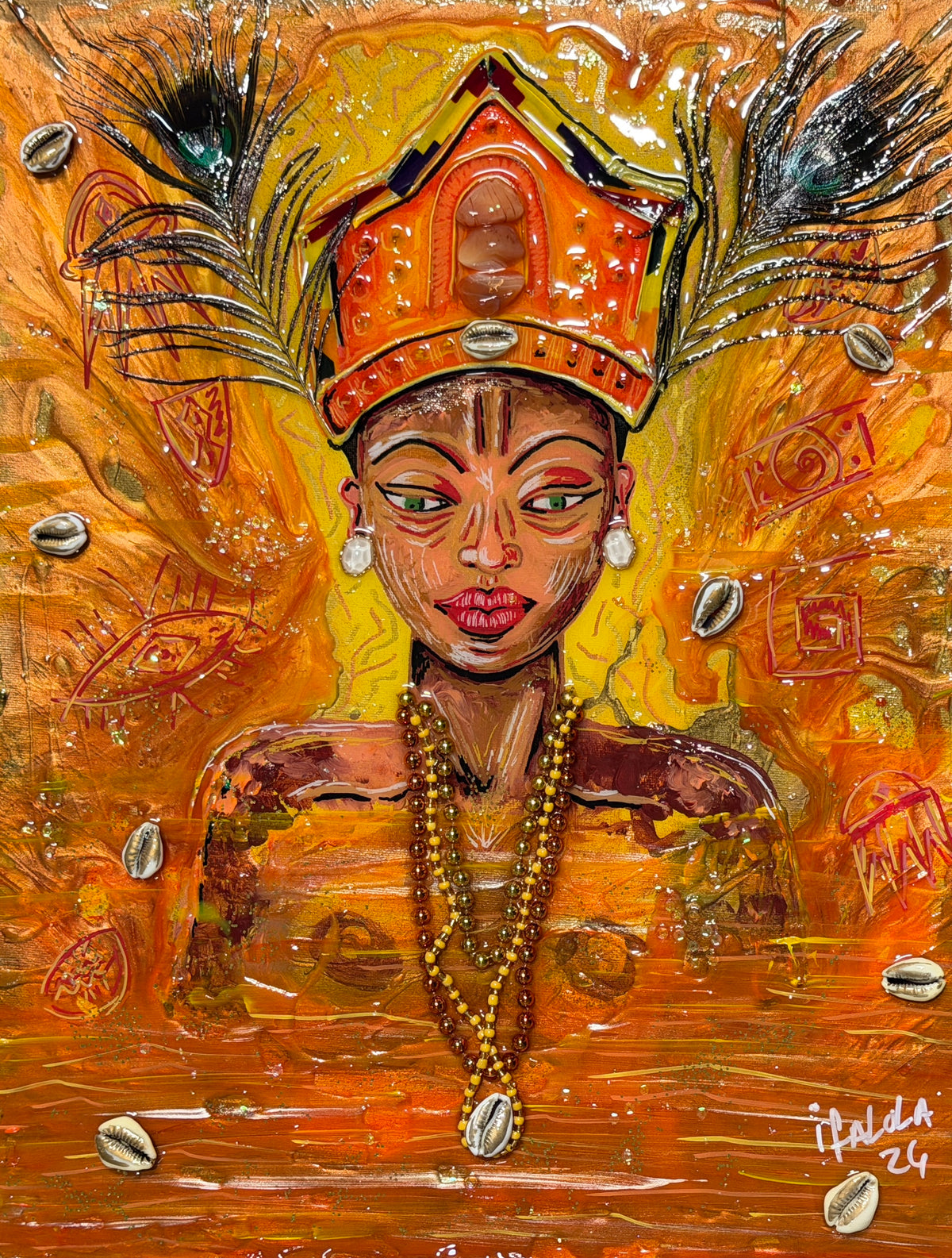 MY QUEEN Ọ̀ṢUN — Original Artwork