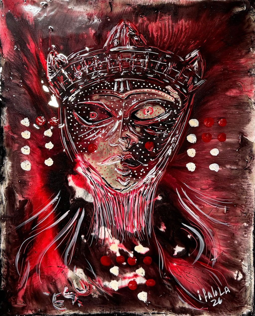 ÈṢÙ SPEAKS THROUGH IFÁ — Original Artwork