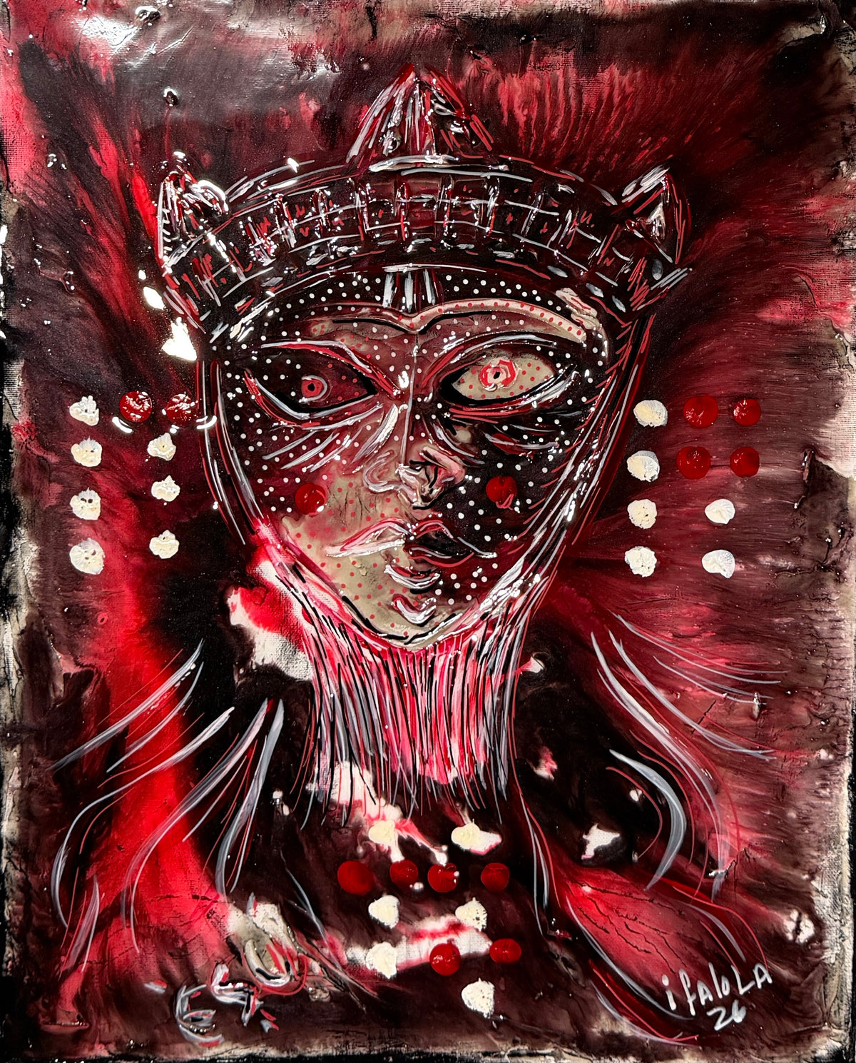 ÈṢÙ SPEAKS THROUGH IFÁ — Original Artwork