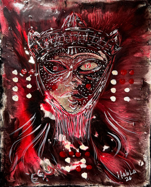 ÈṢÙ SPEAKS THROUGH IFÁ — Original Artwork